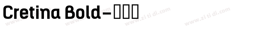 Cretina Bold字体转换